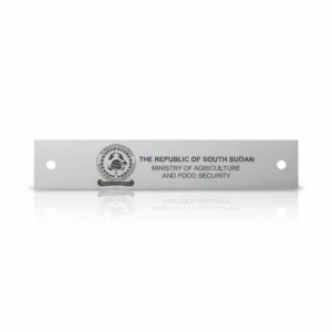 Laser Engraved Stainless Steel Name Plate – Custom Size & Design