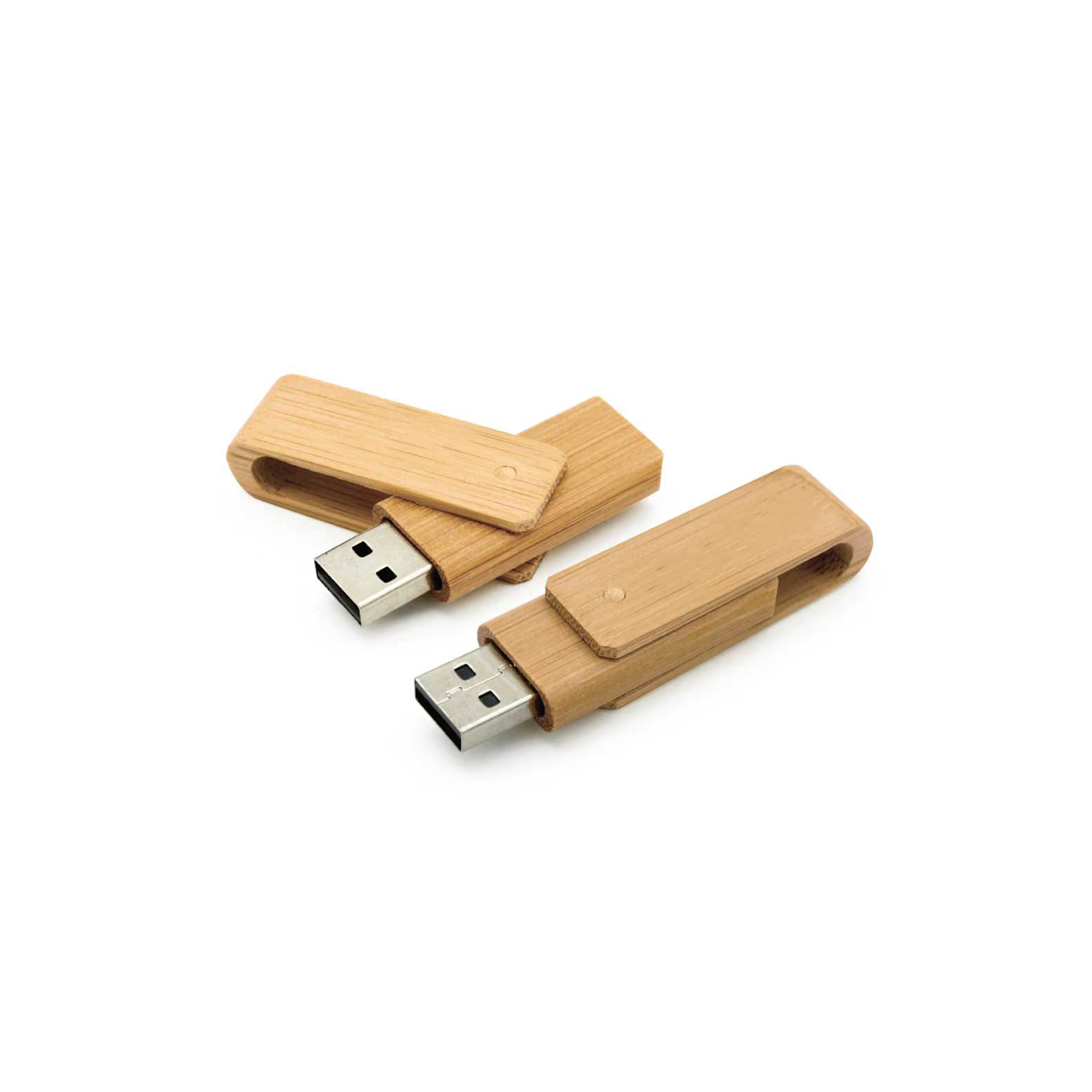 Custom Engraved Bamboo Flash-Drive