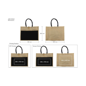 Custom Branded Black Jute Bags Uganda | Eco-Friendly Tote Bag Printing Kampala